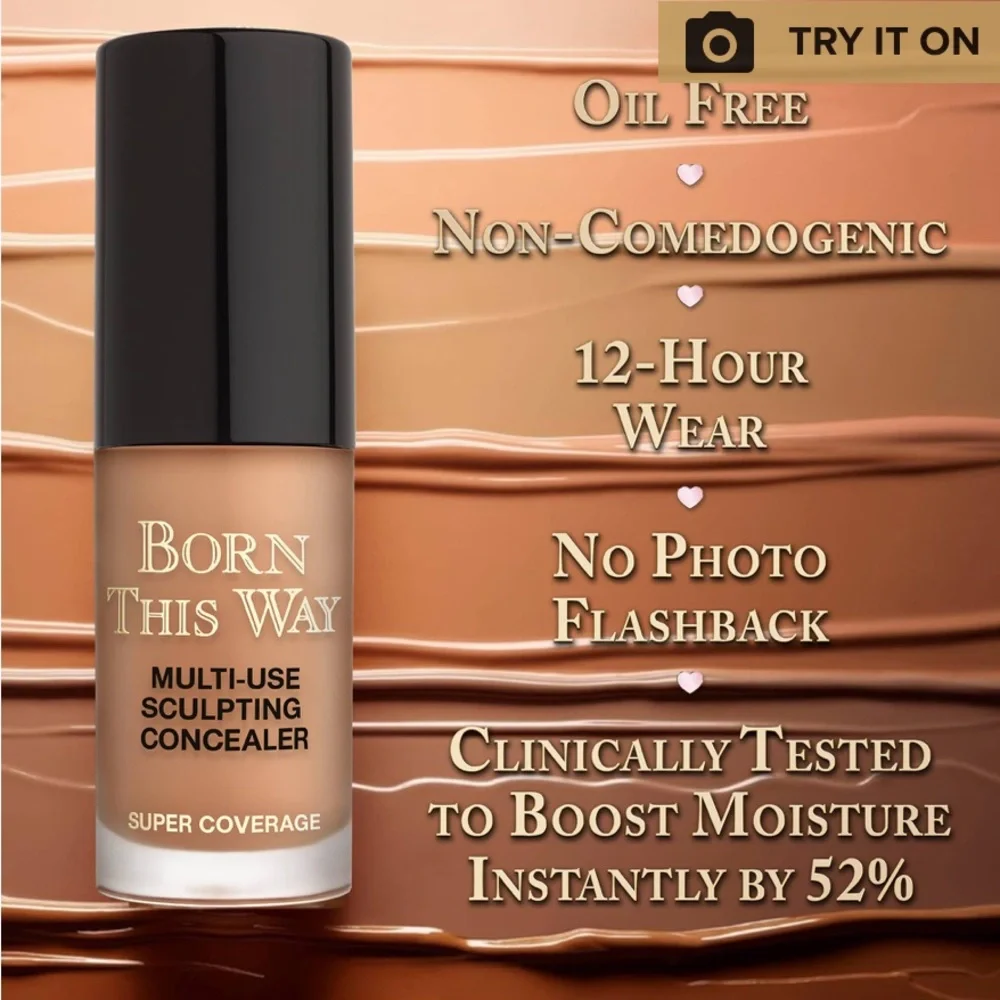 Born This Way Super Coverage Multi-Use Sculpting Concealer. NET WT. 0.11 OZ. / 3